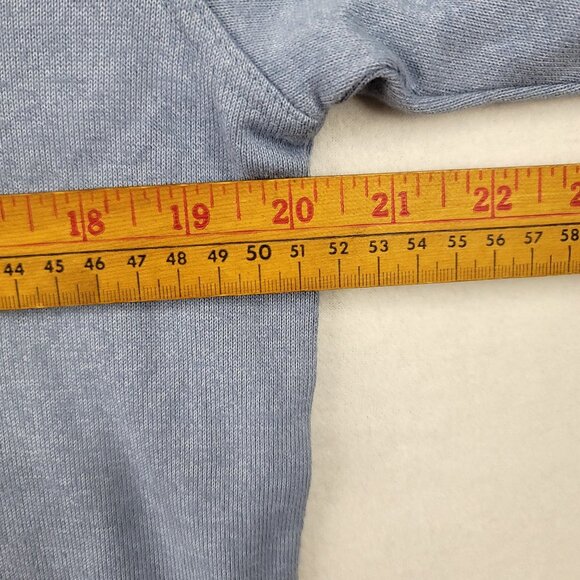 Walter Hagen Mens Small 1/4 Zip Sweatshirt Blue Heather Golf Preppy - Picture 9 of 11